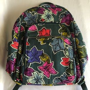 Vera Bradley Campus Tech Backpack Falling Flowers
